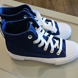 Wonder Nation Navy High-Top Kids Sneakers
